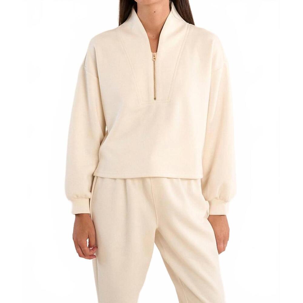 NEW GABRIELLE edie sweatshirt in off white